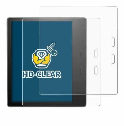 Imagen del dispositivo Amazon Kindle Oasis 2019 (10a Gen.) con una amplia variedad de protectores de pantalla.