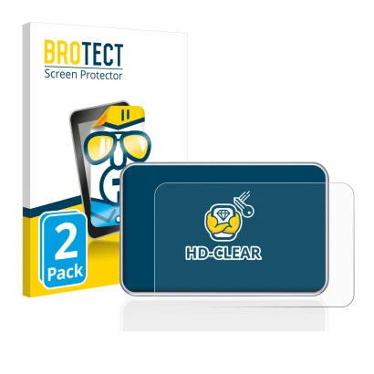 Parte frontal de un envase de producto con el logotipo de la marca BROTECT. Al lado se muestra el dispositivo Tandem diabetes 