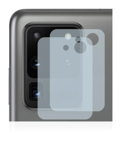 Imagen del dispositivo Samsung Galaxy S20 Ultra (SÓLO Cámara) con una amplia variedad de protectores de pantalla.