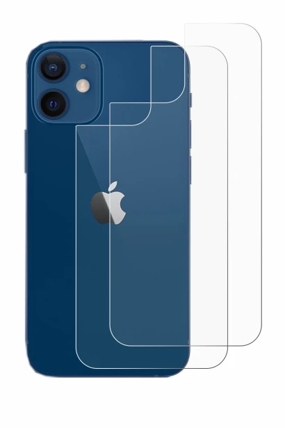Imagen del dispositivo Apple iPhone 12 (Trasero) con una amplia variedad de protectores de pantalla.