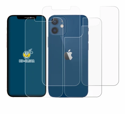 Imagen del dispositivo Apple iPhone 12 (Frontal+Trasero) con una amplia variedad de protectores de pantalla.