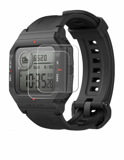 Imagen del dispositivo Huami Amazfit Neo con una amplia variedad de protectores de pantalla.