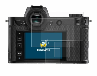 Imagen del dispositivo Leica SL2-S con una amplia variedad de protectores de pantalla.