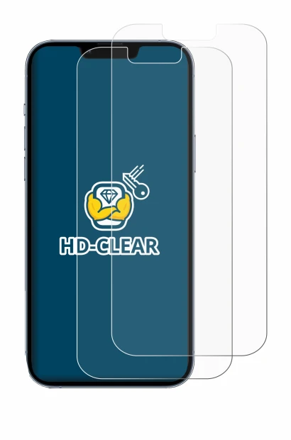 Imagen del dispositivo Apple iPhone 13 Pro Max con una amplia variedad de protectores de pantalla.