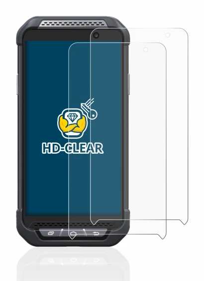 Imagen del dispositivo Point Mobile PM85 con una amplia variedad de protectores de pantalla.