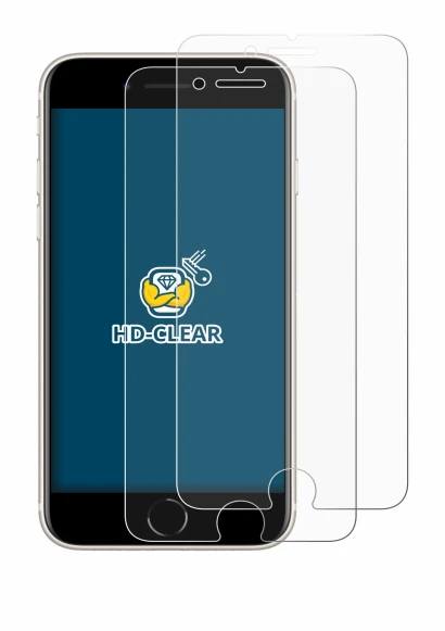 Imagen del dispositivo Apple iPhone SE 3 2022 con una amplia variedad de protectores de pantalla.