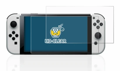 Imagen del dispositivo Nintendo Switch OLED-Modell con una amplia variedad de protectores de pantalla.