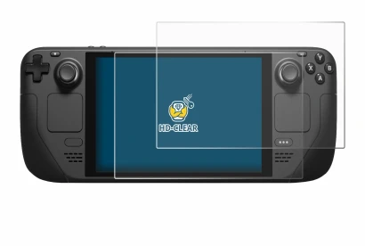 Imagen del dispositivo Valve Steam Deck con una amplia variedad de protectores de pantalla.