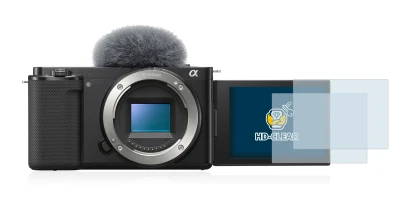 Imagen del dispositivo Sony Alpha ZV-E10 con una amplia variedad de protectores de pantalla.