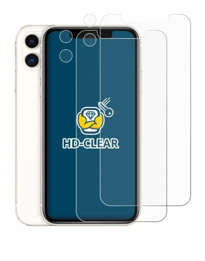 Imagen del dispositivo Apple iPhone 11 (Frontal+Cámara) con una amplia variedad de protectores de pantalla.