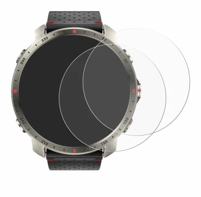 Imagen del dispositivo Polar Grit X Pro Titan con una amplia variedad de protectores de pantalla.