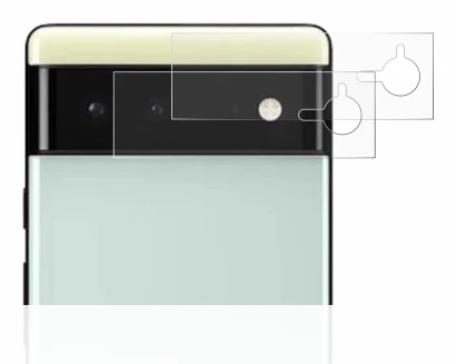 Imagen del dispositivo Google Pixel 6 (SÓLO Cámara) con una amplia variedad de protectores de pantalla.
