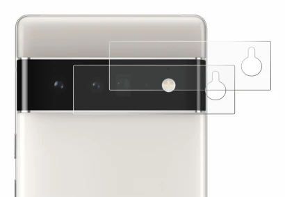 Imagen del dispositivo Google Pixel 6 Pro (SÓLO Cámara) con una amplia variedad de protectores de pantalla.