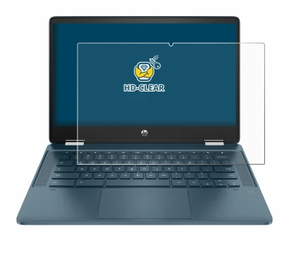 Imagen del dispositivo HP Chromebook x360 (14b-cbX) con una amplia variedad de protectores de pantalla.