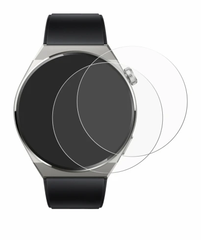 Imagen del dispositivo Huawei Watch GT 3 Pro Titanium (46mm) con una amplia variedad de protectores de pantalla.