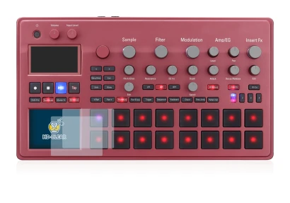 Imagen del dispositivo KORG electribe Sampler con una amplia variedad de protectores de pantalla.