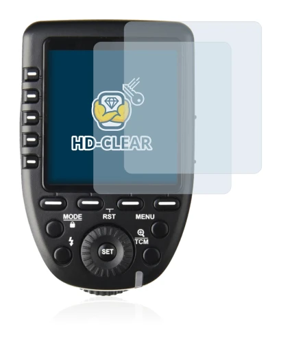 Imagen del dispositivo Godox XPro con una amplia variedad de protectores de pantalla.