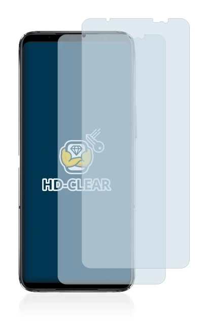 Imagen del dispositivo ASUS ROG Phone 6D Ultimate con una amplia variedad de protectores de pantalla.