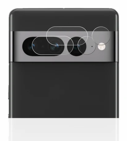 Imagen del dispositivo Google Pixel 7 Pro (SÓLO Cámara) con una amplia variedad de protectores de pantalla.