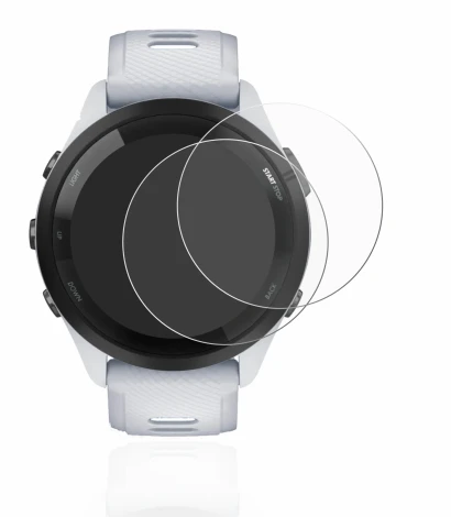 Imagen del dispositivo Garmin Forerunner 265 (46 mm) con una amplia variedad de protectores de pantalla.