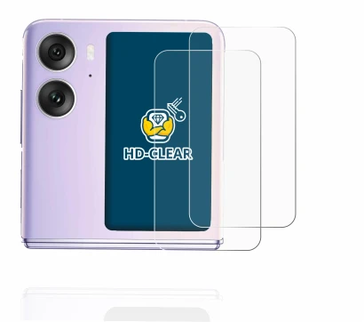 Imagen del dispositivo Oppo Find N2 Flip (Pantalla trasera) con una amplia variedad de protectores de pantalla.