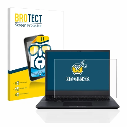Parte frontal de un envase de producto con el logotipo de la marca BROTECT. Al lado se muestra el dispositivo ASUS ProArt Stud