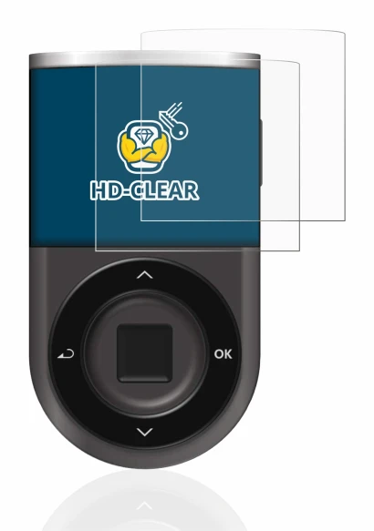 Imagen del dispositivo D’CENT Biometric Wallet con una amplia variedad de protectores de pantalla.