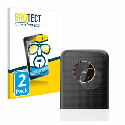 Parte frontal de un envase de producto con el logotipo de la marca BROTECT. Al lado se muestra el dispositivo Gigaset GX6 (SÓL