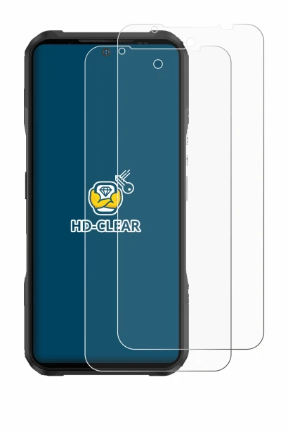 Imagen del dispositivo Doogee V20 Pro con una amplia variedad de protectores de pantalla.