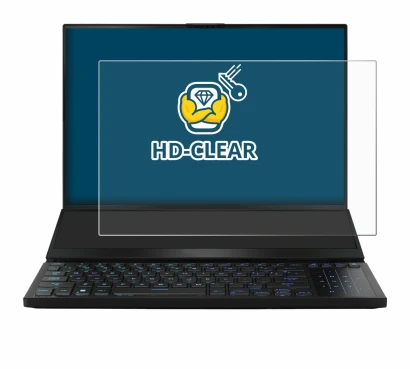 Imagen del dispositivo ASUS ROG Zephyrus Duo 16 2023 con una amplia variedad de protectores de pantalla.