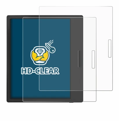 Imagen del dispositivo Boox Page con una amplia variedad de protectores de pantalla.