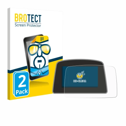Parte frontal de un envase de producto con el logotipo de la marca BROTECT. Al lado se muestra el dispositivo PowaKaddy C2i co