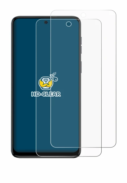 Imagen del dispositivo Motorola Moto G54 con una amplia variedad de protectores de pantalla.