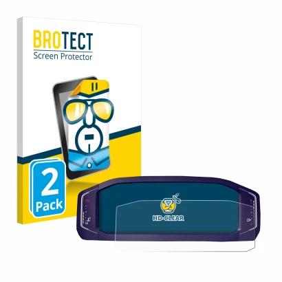 Parte frontal de un envase de producto con el logotipo de la marca BROTECT. Al lado se muestra el dispositivo Volkswagen Passa