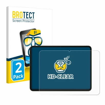 Parte frontal de un envase de producto con el logotipo de la marca BROTECT. Al lado se muestra el dispositivo OnePlus Pad Go c