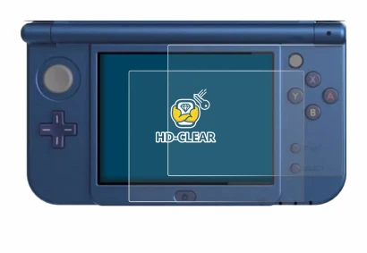 Imagen del dispositivo Nintendo New 3DS XL (Pantalla inferior) con una amplia variedad de protectores de pantalla.