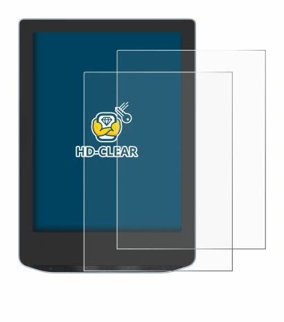 Imagen del dispositivo PocketBook Verse con una amplia variedad de protectores de pantalla.