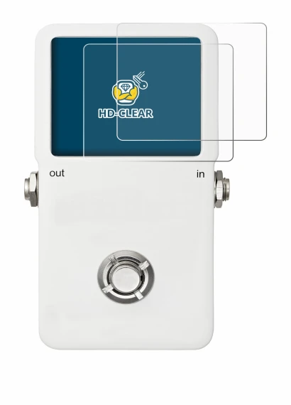 Imagen del dispositivo TC Electronic POLYTUNE con una amplia variedad de protectores de pantalla.