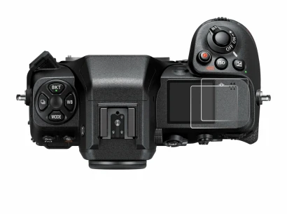 Imagen del dispositivo Nikon Z 8 (pantalla de hombro) con una amplia variedad de protectores de pantalla.