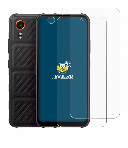 Imagen del dispositivo Samsung Galaxy XCover 7 (Frontal+Cámara) con una amplia variedad de protectores de pantalla.