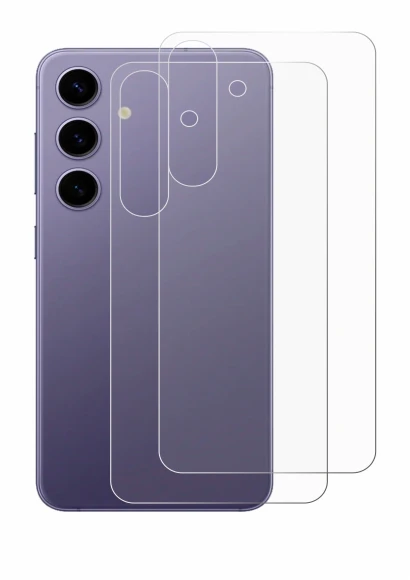 Imagen del dispositivo Samsung Galaxy S24 (Trasero) con una amplia variedad de protectores de pantalla.