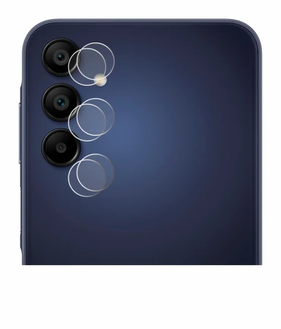Imagen del dispositivo Samsung Galaxy A15 (SÓLO Cámara) con una amplia variedad de protectores de pantalla.