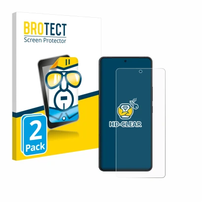 Parte frontal de un envase de producto con el logotipo de la marca BROTECT. Al lado se muestra el dispositivo ASUS ZenFone 11 