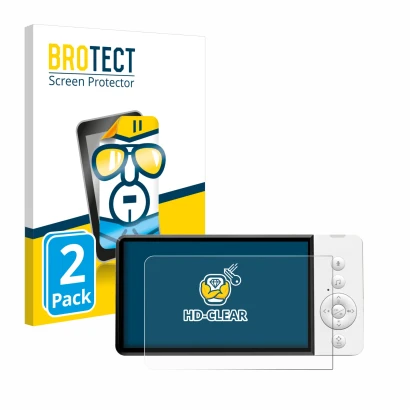 Parte frontal de un envase de producto con el logotipo de la marca BROTECT. Al lado se muestra el dispositivo GHB ABM720 con s