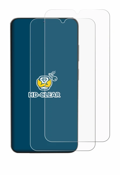 Imagen del dispositivo Doogee N55 con una amplia variedad de protectores de pantalla.