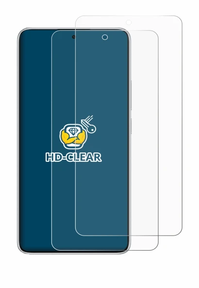 Imagen del dispositivo Xiaomi Redmi Note 14 con una amplia variedad de protectores de pantalla.