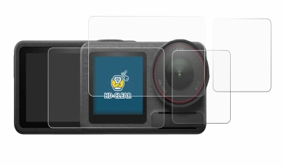 Imagen del dispositivo DJI Osmo Action 5 Pro (case-friendly) con una amplia variedad de protectores de pantalla.