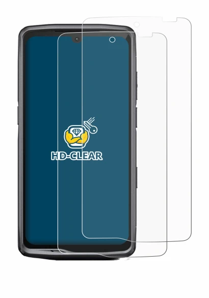 Imagen del dispositivo Crosscall Stellar M6E con una amplia variedad de protectores de pantalla.