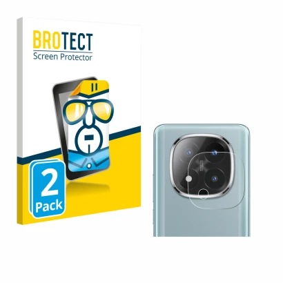 Parte frontal de un envase de producto con el logotipo de la marca BROTECT. Al lado se muestra el dispositivo Xiaomi Redmi Not