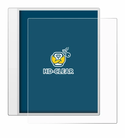 Imagen del dispositivo Boox Note Max con una amplia variedad de protectores de pantalla.
